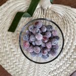 sugared cranberries in bowl